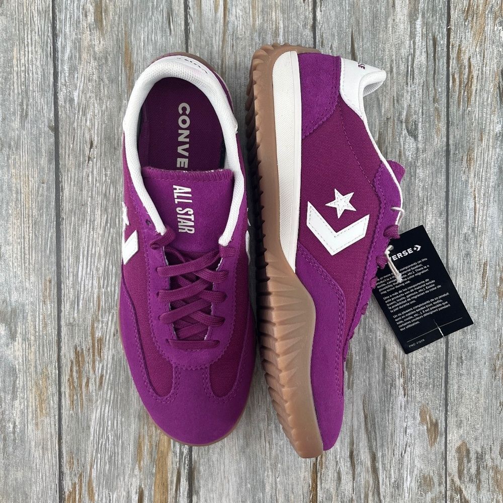 Converse Run Star Suede Multi Lace Sneakers Shoes Size 6.5